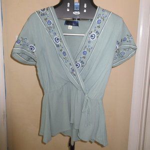 Teal Blouse